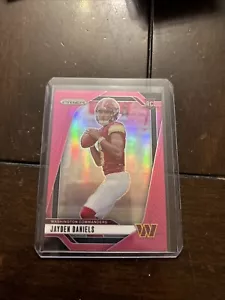 2024 Panini Prizm Football Jayden Daniels RC 347 Pink Pulsar Prizm SP Commanders - Picture 1 of 2