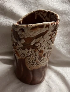 Awesome Handmade Glazed Pottery Vase Pot Urn Planter Handmade One Of A Kind - Picture 1 of 6