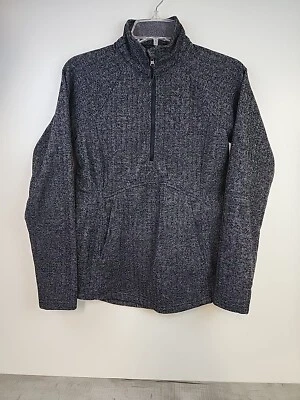 Pullover para mujer Kyodan Outdoor 1/2 cremallera pequeño gris oscuro espiga Foto 1 de 4