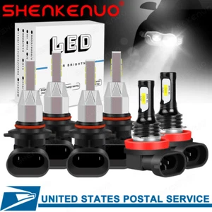 Para Pontiac Grand Prix 2004 06-08 6x Combo Faros LED Hi-Lo Faros Antiniebla - Imagen 1 de 10