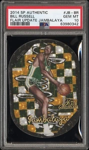 2014 SP Authentic Flair Update Bill Russell Jambalaya PSA 10 SSP - POP 5! 🍀🏀🔥 - Picture 1 of 4
