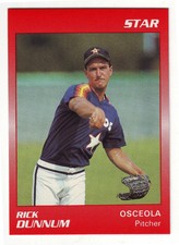 1990 Star Osceola Astros Rick Dunnum #7 - Houston Astros