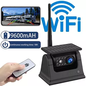 Solar Wireless Magnetic Backup Camera AHD 1080P for Car Truck Rear View Reverse - Picture 1 of 18