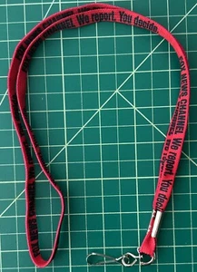 Vintage 90's Fox News Channel We Report.You Decide. Lanyard Badge Holder 17 inch - Picture 1 of 5
