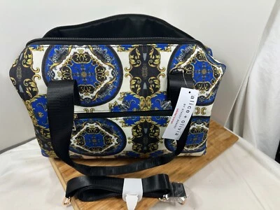 Bolso de Lona Alice & Olivia By Stacey Bendet Deporte Fin de Semana Patrón Romance Nuevo con Etiquetas Foto 1 de 4