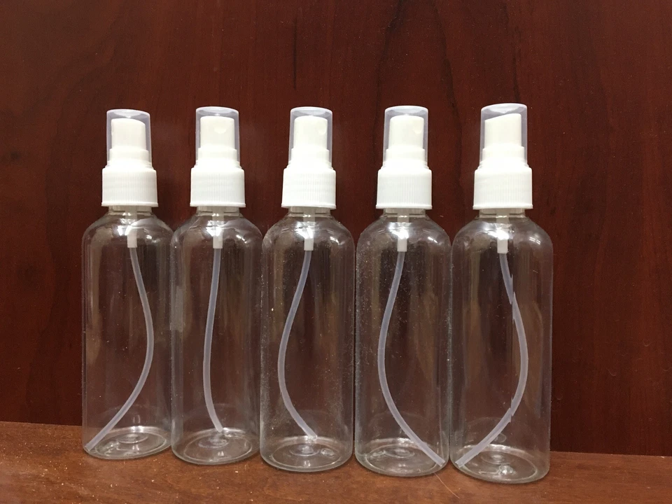 3oz Travel Size Clear Plastic Spray Bottles with Lids, (5 pack) Foto 1 de 1