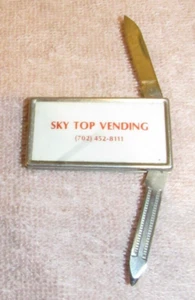 Navaja de bolsillo Barlow vintage Sky Top Vending - Las Vegas, NV Nevada - Imagen 1 de 3