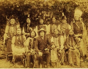 Native American Indians Unknown Group Gather 1905  Vintage Old  8x10 Photo - Picture 1 of 1