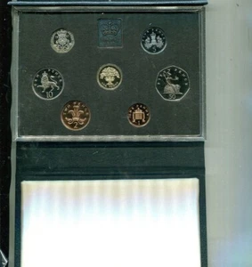 1987 GREAT BRITAIN UK 7 COIN GEM PROOF SET ORGINAL 1208T - Picture 1 of 1