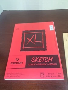 Canson XL. Sketch 125 Page 9x12in Sketch Pad - Picture 1 of 8