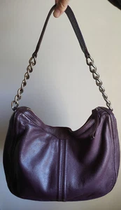 Oroton purple hobo leather shoulder bag - Picture 1 of 4
