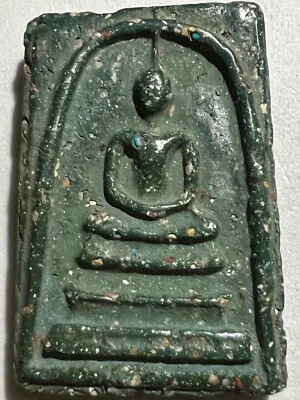 PHRA SOMDEJ LP РЕДКАЯ СТАРЫЙ ТАЙСКИЙ БУДДА АМУЛЕТ ПОДВЕСКА MAGIC ДРЕВНИЙ ИДОЛ #698 - Изображение 1 из 4