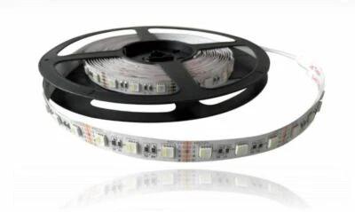 5 Meter RGBW LED Streifen 5050 - 14,4W/M 12V/DC IP20 60PCS/1M RGB White Stripe - Bild 1 von 2