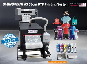 Kit stampante DTF 33 cm 13" + agitatore polvere tessuto maglietta + bonus, Epson I1600 2400 dpi - Foto 1 di 6