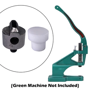 Cortador de orificios troquelado forma ovalada para máquina universal de prensa manual verde artesanías de cuero - Imagen 1 de 8