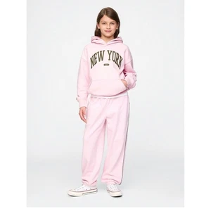 GAP light Pink Track Pants  Side Stripe Sweatpants Kids XL (12) Full Length - Picture 1 of 9