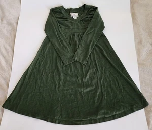 Gap Original Garment Girls Cotton Blend Green Dress Size 6-7 Years Pre-owned - Picture 1 of 4