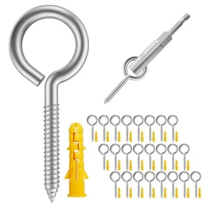 HXLPAY 2” 26Pack 304 Acciaio InoxOcchielli Vite Resistente in Ganci Occhiello Rin - Foto 1 di 7