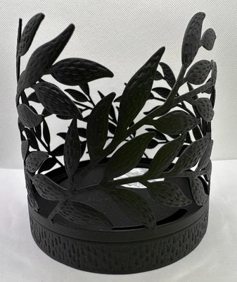 Bath & Body Works Negro Moderno Ramas Hojas 3 Mechas Candelabro Manga Foto 1 de 2