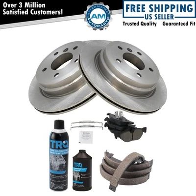 Kit de pastillas y rotores de freno trasero se adapta a BMW 328i 2007-2012 Foto 1 de 4