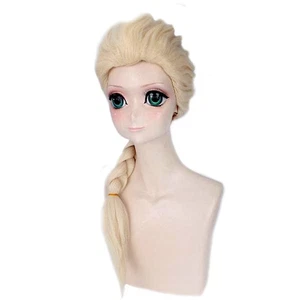 Elsa Braided Women Lady Girl Wig Hair Princess Cosplay Prop Halloween Accessory - Picture 1 of 5