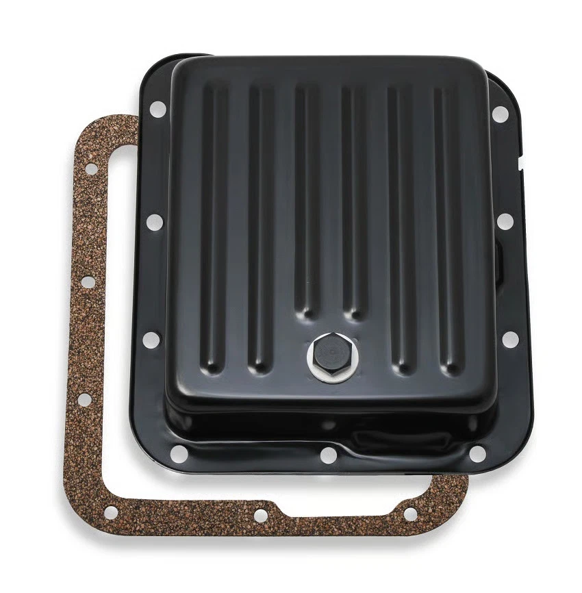 Mr. Gasket 9755BMRG Transmission Oil Pan - Black Steel - Image 1 of 4