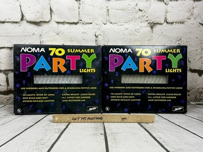 (2) Mini Bombilla Transparente 70 Unidades/Alambre Verde Navidad/Boda/Fiesta Luz Nuevo de Lote Antiguo Foto 1 de 4