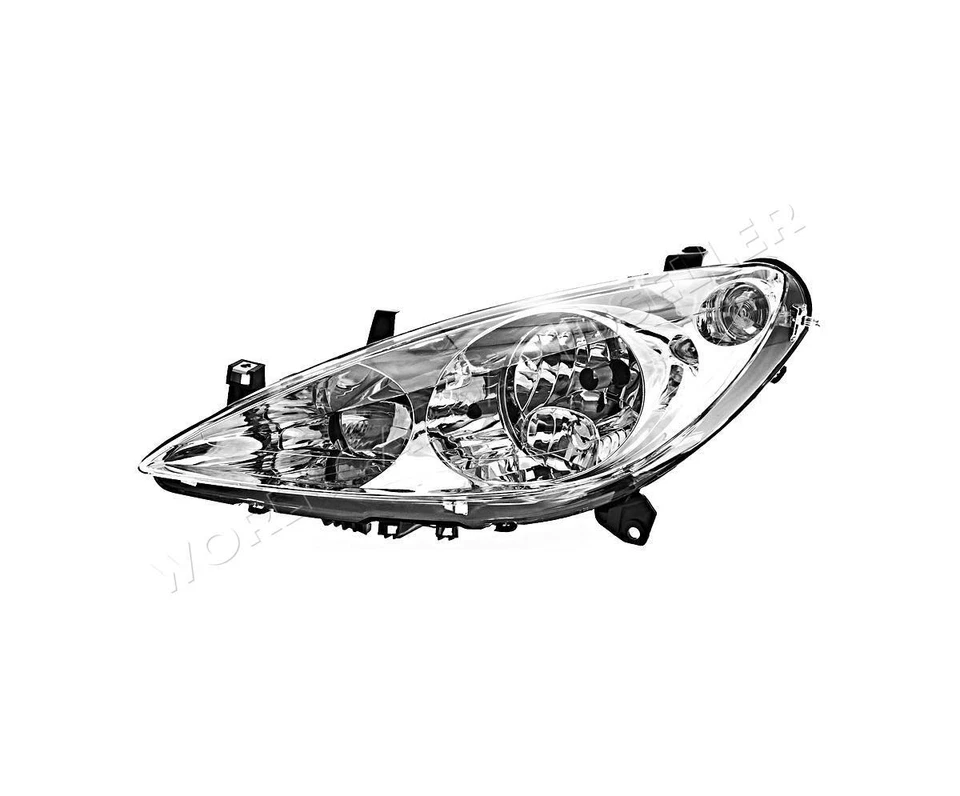 Headlight Front Lamp With Motor Left Fits PEUGEOT 307 2000-2005 - Image 1 of 1