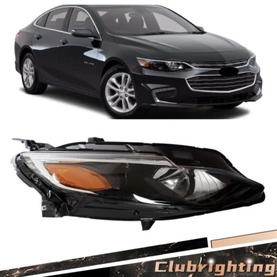 For Chevrolet Malibu 2019 2020 2021 Headlight Headlamp Halogen Passenger Side Foto 1 de 4