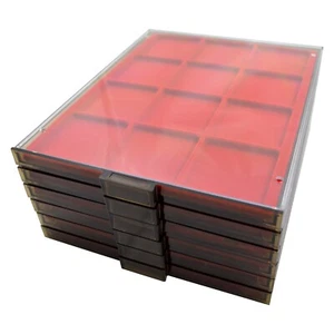 Coin Box Protection Display Drawer Tray Clear cover stackable - Many Types - Picture 1 of 110