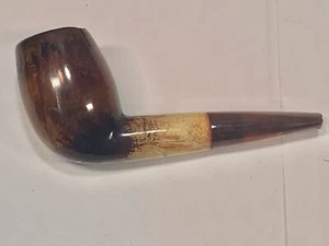 Amber Stem And Meerschaum Pipe CPF Mark Pipe  - Picture 1 of 11