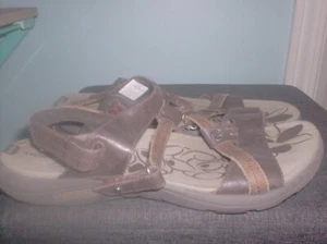 Merrell Bracken Brown Leather Comfort Outdoor Walking Sandals Women's 11 M - Picture 1 of 3