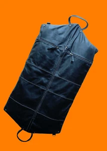 Leather Suit Carrier Garment Bag/Custom Black Carry-on Travel Suit Garment Bag - Picture 1 of 7