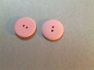 25 NEW 3/4 INCH  COUNTRY  PINK DULL/MATTE FINISH BUTTONS # 261CD29-38 - Picture 1 of 2