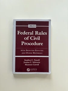 2023 Federal Rules of Civil Procedure w/ Selected Statutes and Other Materials - Picture 1 of 4