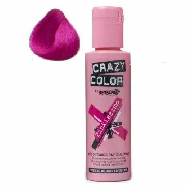 Crazy Color No. 42 Semi Permanent 100ml Hair Dye Cream - Pink