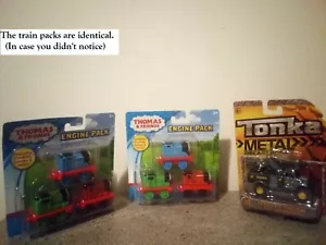 (18-7) "THOMAS & FRIENDS" AND "TONKA" TOYS LOT OF 3 / TWO IDENTICAL / ALL NIP - Picture 1 of 12
