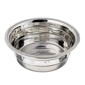 Vibrant Life Stainless Steel Paw & Beads Imprint Dog Bowl Medium - Picture 1 of 3