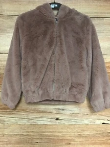 French Connection Pink Faux Fur Short Length Jacket - Picture 1 of 5