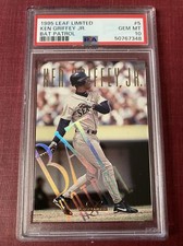 KEN GRIFFEY Jr. 1995 leaf LIMITED BAT PATROL card PSA GEM MINT 10 seattle GEM 10