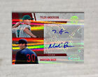 Tyler Anderson 2011 Playoff Contenders Holo Sp Dual Rc Auto 015/110! W/ Boer!