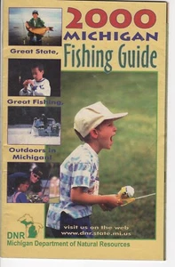 Michigan DNR 2000 GUÍA DE PESCA REGLAS DE DIGESTIÓN LICENCIA DE CAZADOR PARCHE DE 2 MILLAS CIERVOS - Imagen 1 de 1