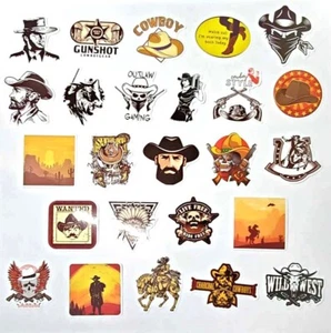 50 Pc Western Cowboy Desert - Stickers - Scrapbooking Craft Journalling - Picture 1 of 2
