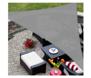 AsterOutdoor Sun Shade sail Triangle10'× 10' ×10' UV Block Canopy (Original $30) - Picture 1 of 10