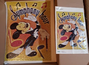 Disney Photomosaics Puzzle Mickey Mouse Symphony Hour 1000 Piece with Poster - Picture 1 of 5