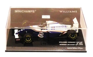 1/43 Minichamps 417 940400 Williams FW16B # 0 Damon Hill Winner 1994 Belgian GP - Bild 1 von 2