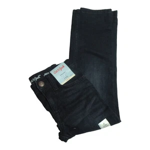 Cat & Jack Girls Size 6 Slim Straight Fit Jeans Stretch Knit Dark Wash - Picture 1 of 11