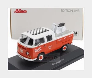 1:43 SCHUCO Volkswagen T2 Double Cabine Pick-Up 1962 With Vespa Gs 450723700 Mod - Bild 1 von 2
