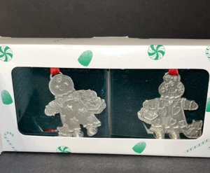 Longaberger 2000 Roger and Ginger Zinn Weihnachtsschmuck nicht mehr produziert verpackt - Bild 1 von 17