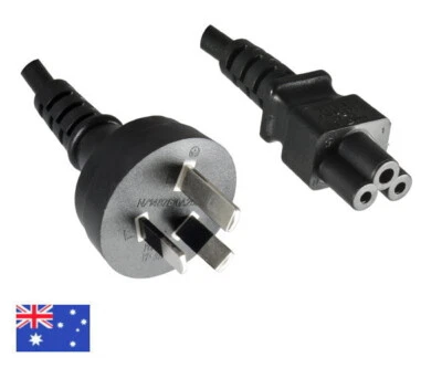 DINIC Netzkabel Australien Typ I auf C5, 0,75mm², 1,8m, schwarz - Bild 1 von 4